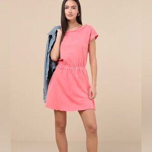 Lulu's Coral Mini Dress